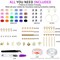 6000 Pieces Clay Beads for Bracelet Making, 24 Colors Flat Round Polymer Clay Beads 6mm Spacer Heishi Beads with Pendant Charms Kit and Elastic Strings for Jewelry Making Kit Bracelets Necklace